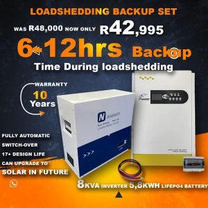 8kVA Loadshedding Backup Set (6-12hr Backup)