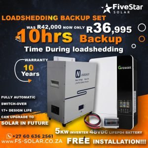 5kW Loadshedding Backup Set (10hr Backup)