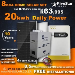 8kVA Home Solar Set — 20kWh Daily Power
