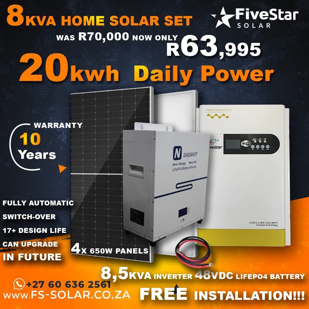 8kVA Home Solar Set — 20kWh Daily Power