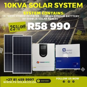 10kVA Solar System (8 Panel, SVOLT)