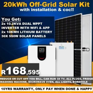 20kWh Off-Grid Solar Kit (30 Panel)