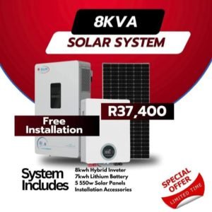 8kVA Solar System (5 Panel)